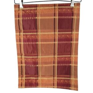 Placemats set of 4 in harvest orange and red colors , vintage